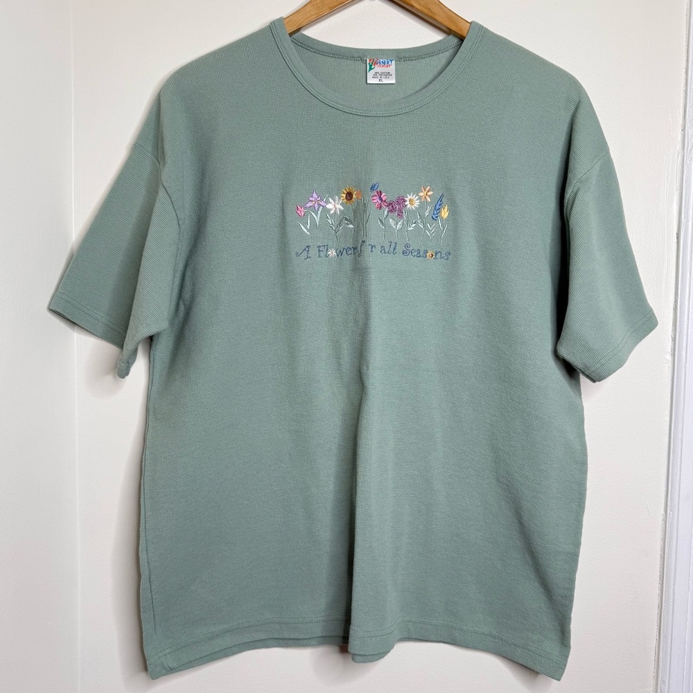 READ Vintage Desert Heat Top Women’s Size XL Flowers Embroidered USA Made